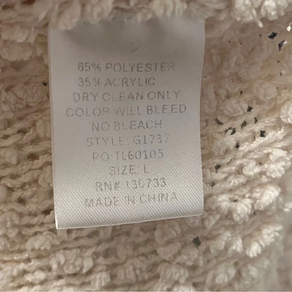 UMGEE Boucle Knit Pullover Sweater Oversize Relaxed Fit Casual Loungewear - Picture 10 of 13